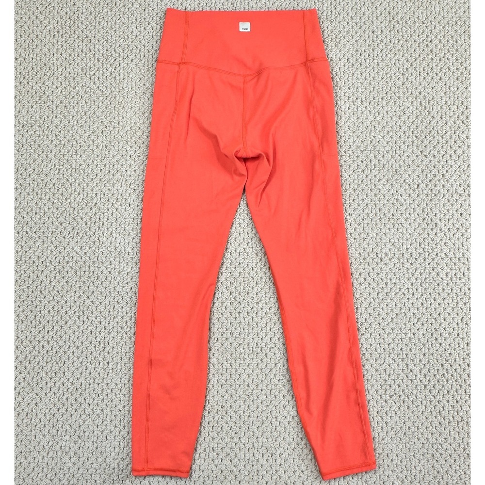 Vuori Leggings Womens S Orange Studio Pocket Performance Stretch Yoga Workout